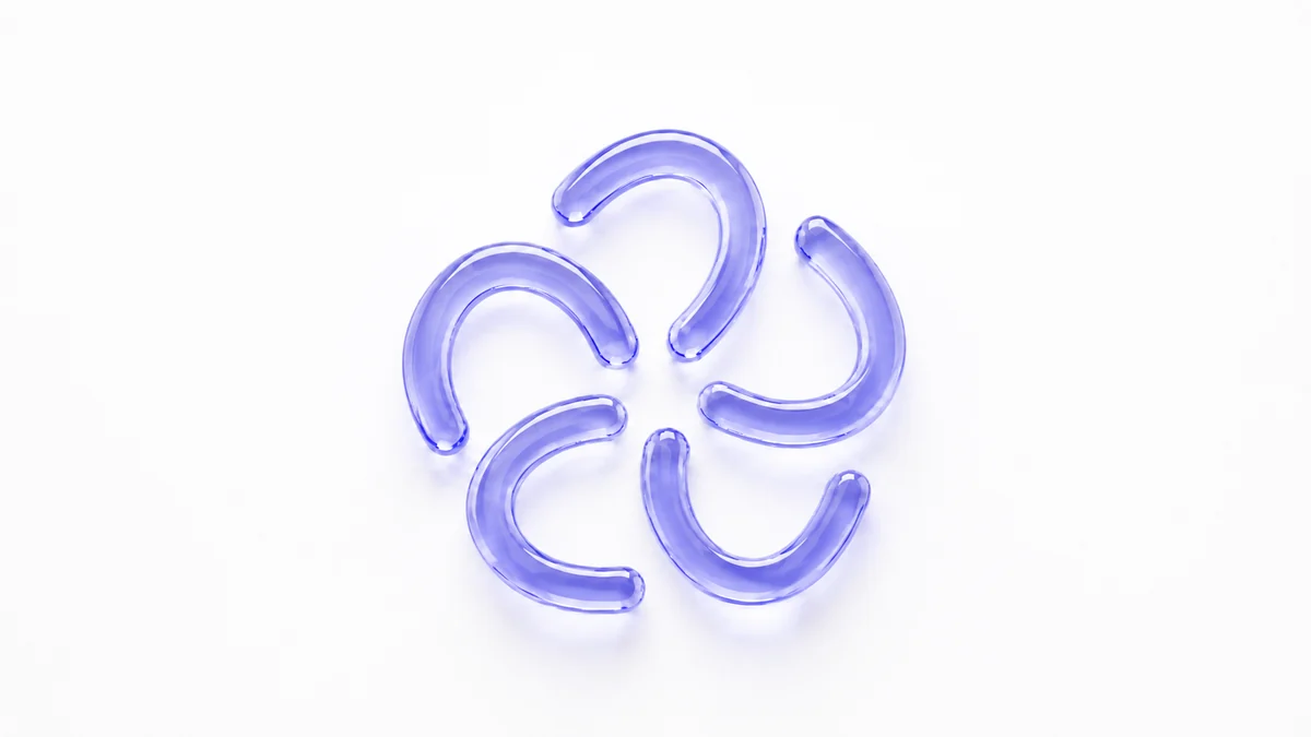 Símbolo tridimensional de Aura Aligners
